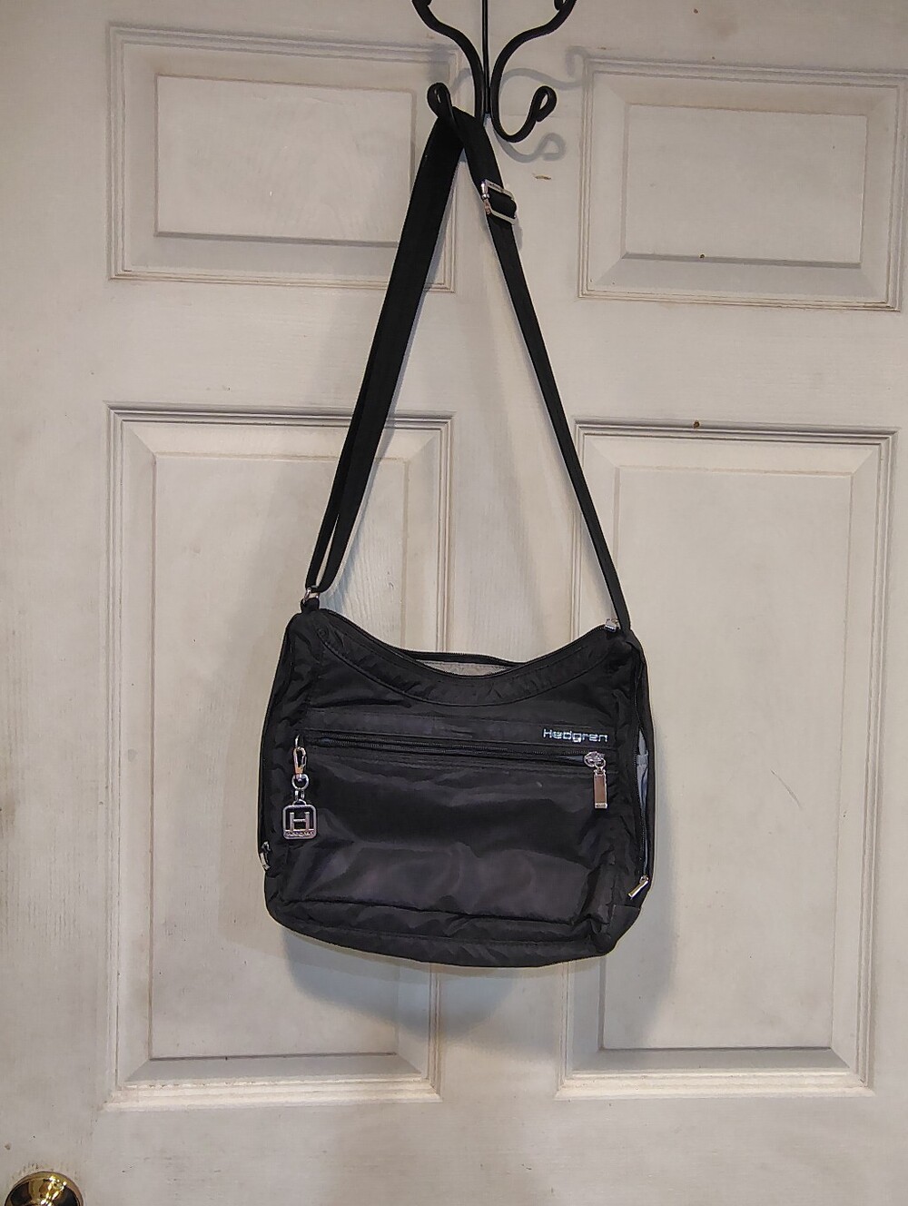 Hedgren Black Nylon Shoulder Crossbody Bag